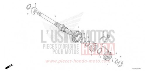 AXE DE KICKSTARTER CRF125FS de 2025